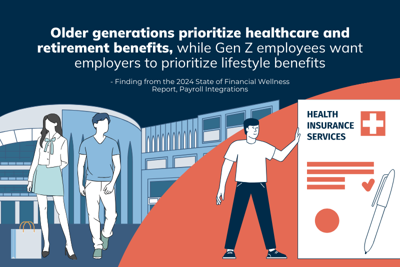 Older generations prioritize healthcare and retirement benefits